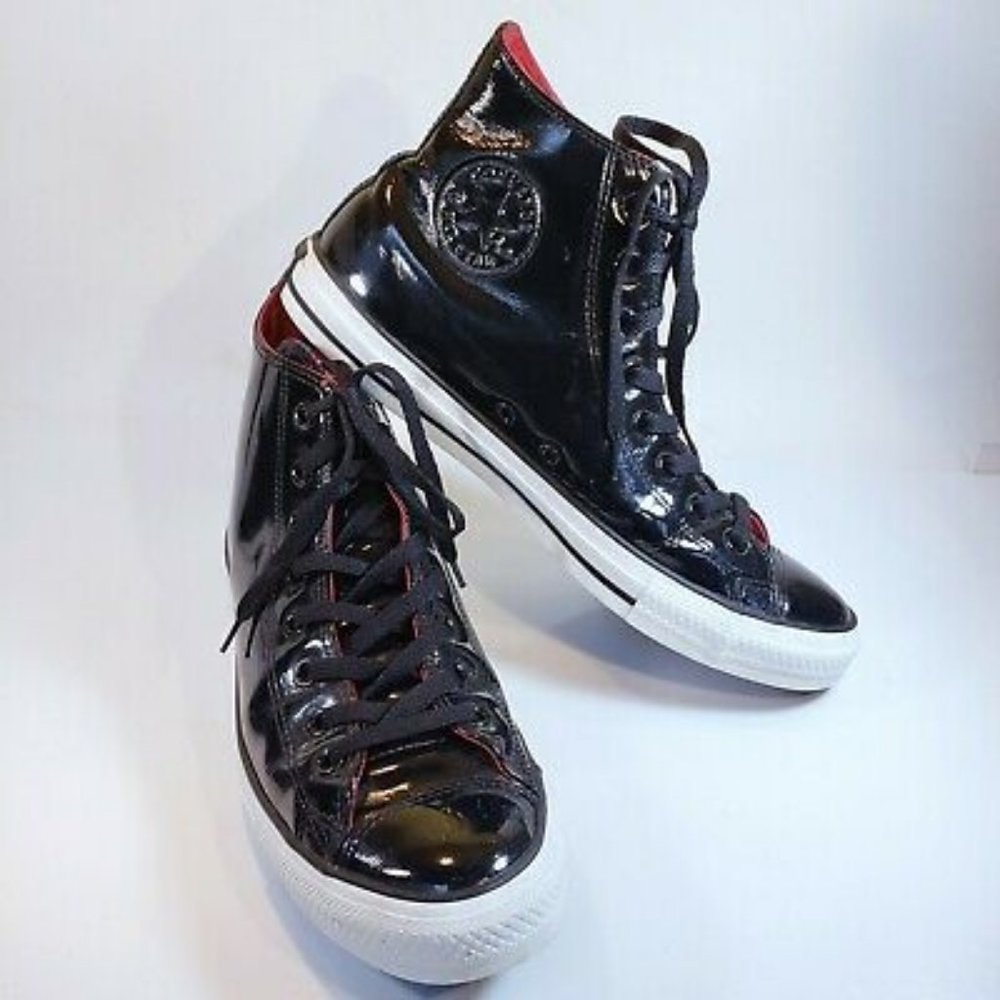SOlD!! new Converse Patent Leather High Top Shoes - Picture 2 of 6